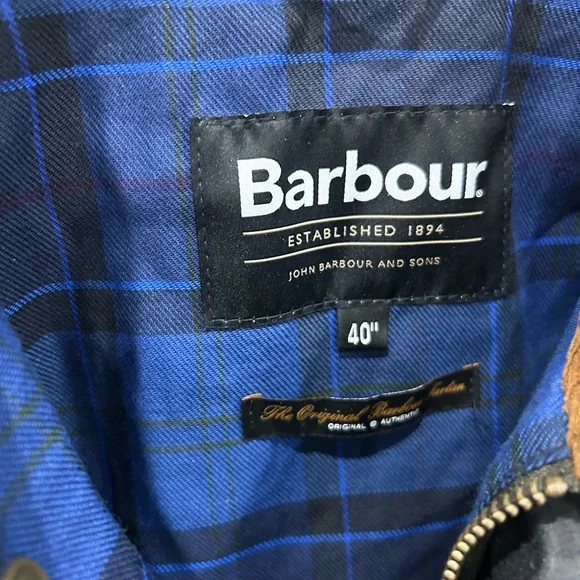 Patch Water Resistant Waxed Cotton JacketBarbour NEW